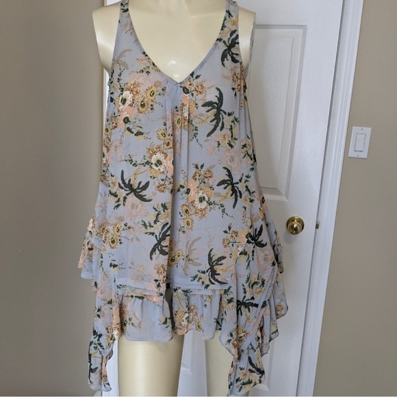 Anthropologie Maeve Magda floral ruffle tunic - Picture 2 of 9